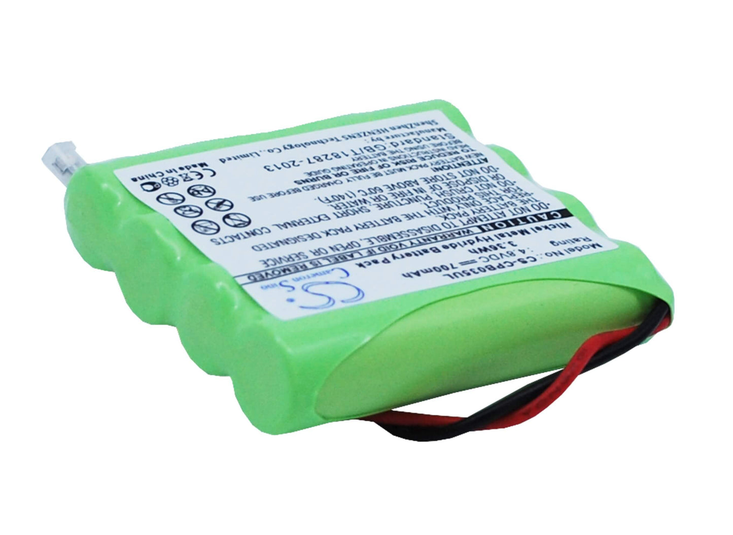 4.8V, 700mAh, Ni-MH Battery fits Universel, Aaa X 4, 3.36Wh
