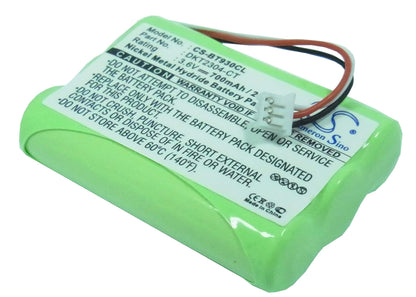 3.6V, 700mAh, Ni-MH Battery fits Gp, 40aaah3bmlz, 2.52Wh
