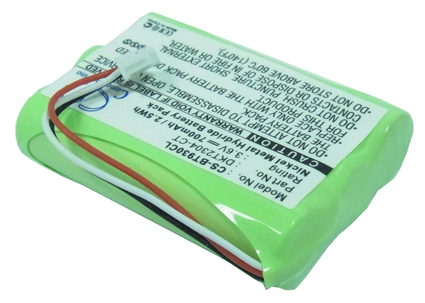 3.6V, 700mAh, Ni-MH Battery fits Uniden, Ana9310, Ana9320, 2.52Wh
