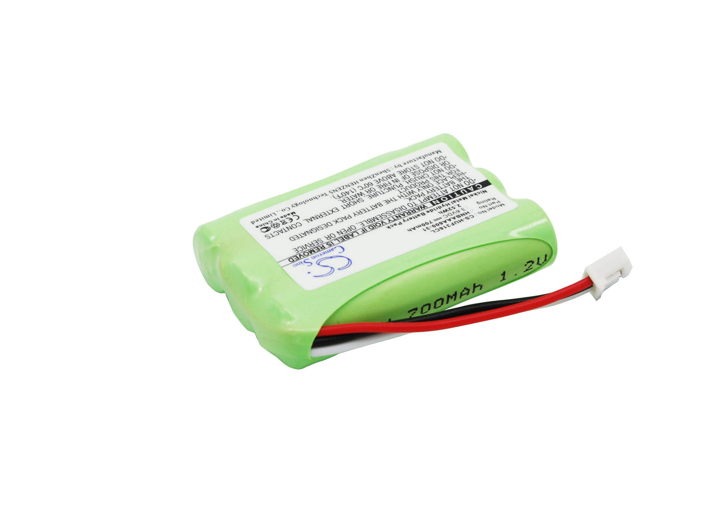 3.6V, 700mAh, Ni-MH Battery fits Huawei, F202, F316, 2.52Wh