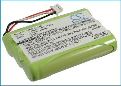 3.6V, 700mAh, Ni-MH Battery fits Polycom, Dect 3040, Dect 4020, 2.52Wh