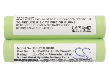 2.4V, 700mAh, Ni-MH Battery fits Panasonic, Kx-tg1031s, Kx-tg1032, 1.68Wh