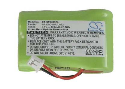 3.6V, 600mAh, Ni-MH Battery fits Sagem, Alize B, Alize F, 2.16Wh