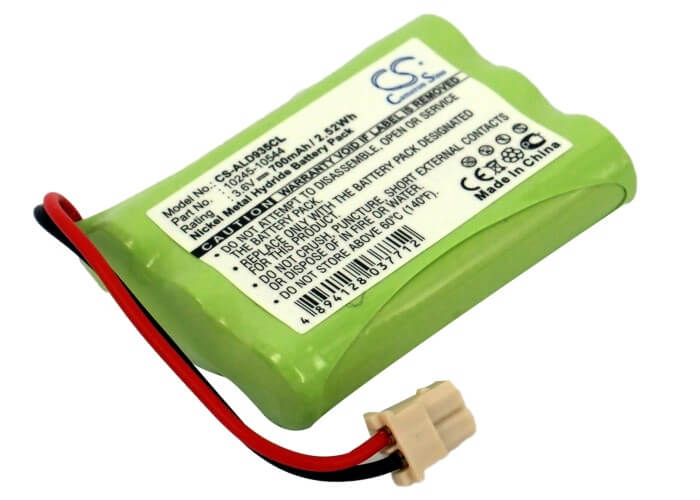 3.6V, 700mAh, Ni-MH Battery fits Tele2, I-hear, 2.52Wh