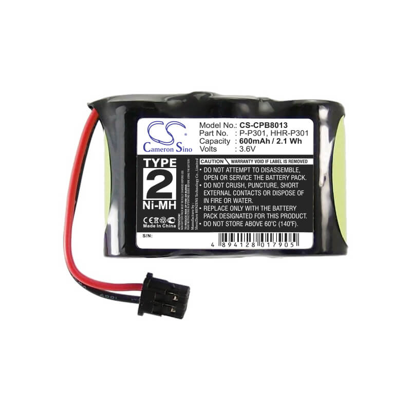 3.6V, 600mAh, Ni-MH Battery fits Uniden, Am468v, Am-46ev, 2.16Wh