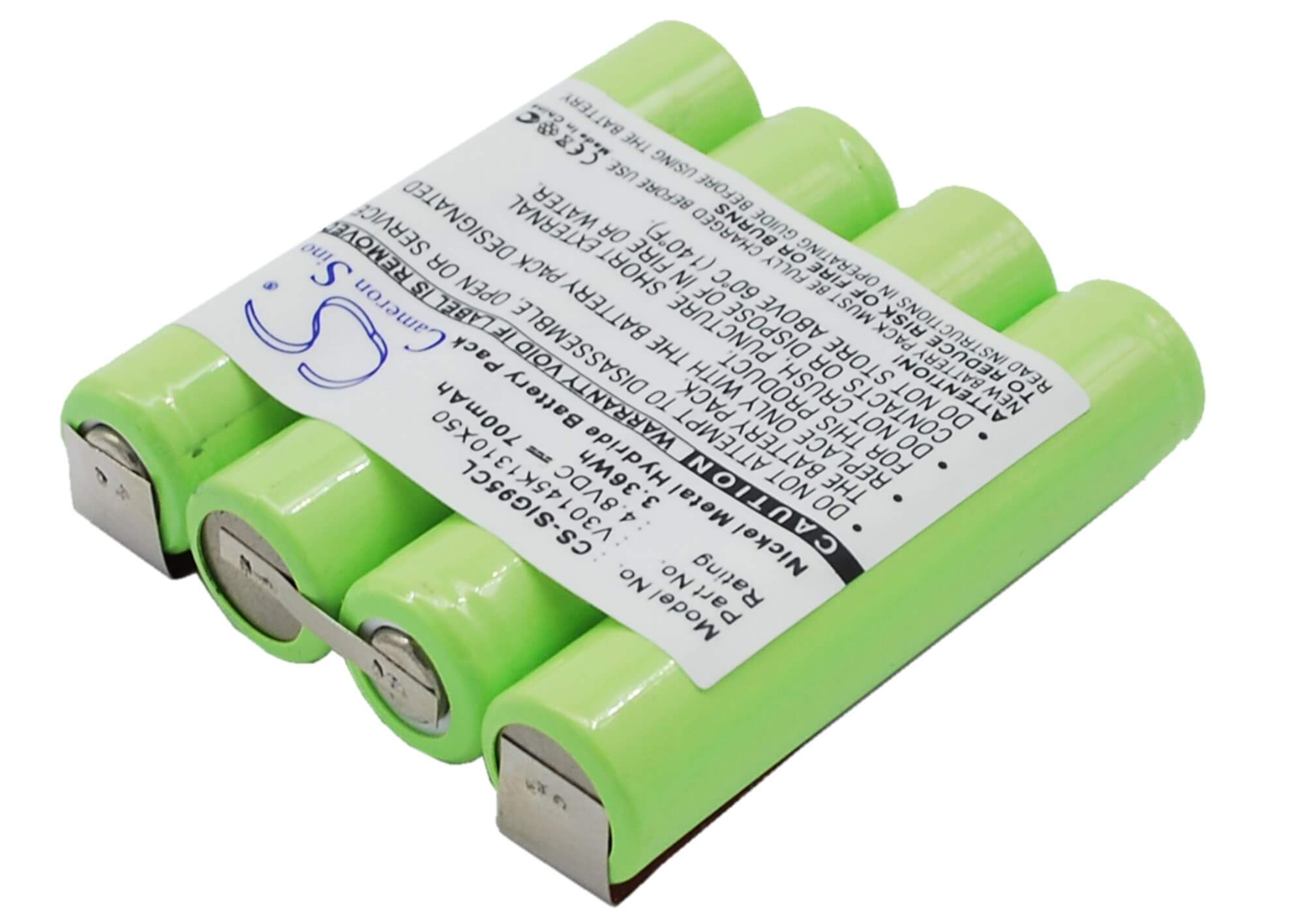 4.8V, 700mAh, Ni-MH Battery fits Siemens, G95x, Gigaset 825, 3.36Wh