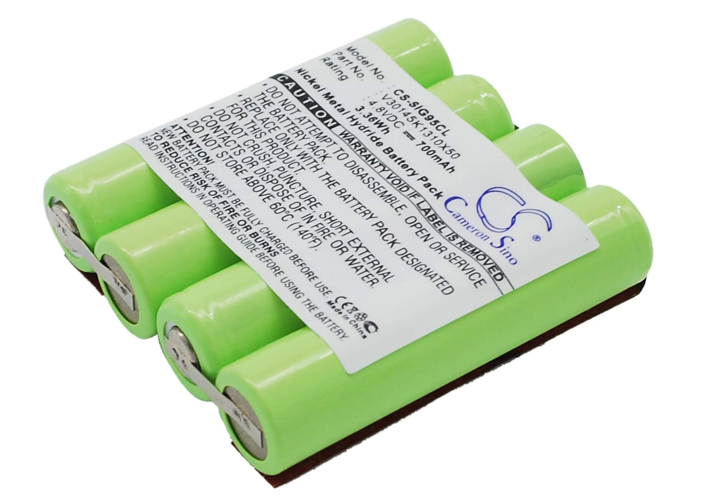 4.8V, 700mAh, Ni-MH Battery fits Siemens, G95x, Gigaset 825, 3.36Wh
