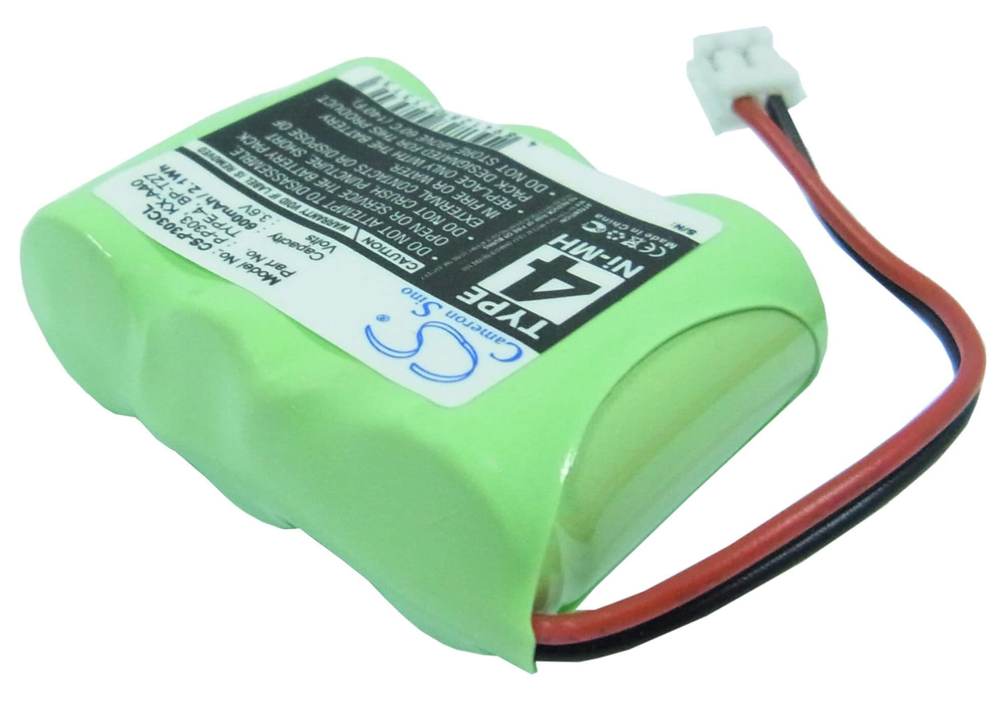 3.6V, 600mAh, Ni-MH Battery fits Phone Mate, 1350, 2000, 2.16Wh