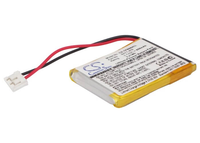 3.7V, 650mAh, Li-Polymer Battery fits Telematrix, Ipn964591, Ipn965591, 2.405Wh