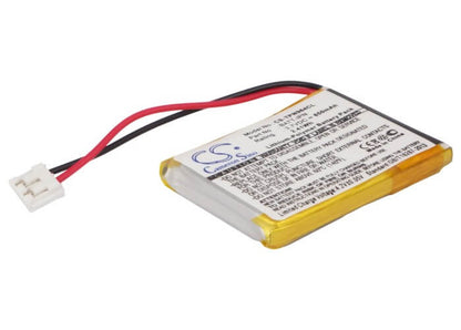 3.7V, 650mAh, Li-Polymer Battery fits Telematrix, Ipn964591, Ipn965591, 2.405Wh