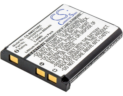 Cordless Phone 3.7V, 660mAh, Li-ion Battery fits Panasonic, Kx-tca285, Kx-tca385, 2.442Wh