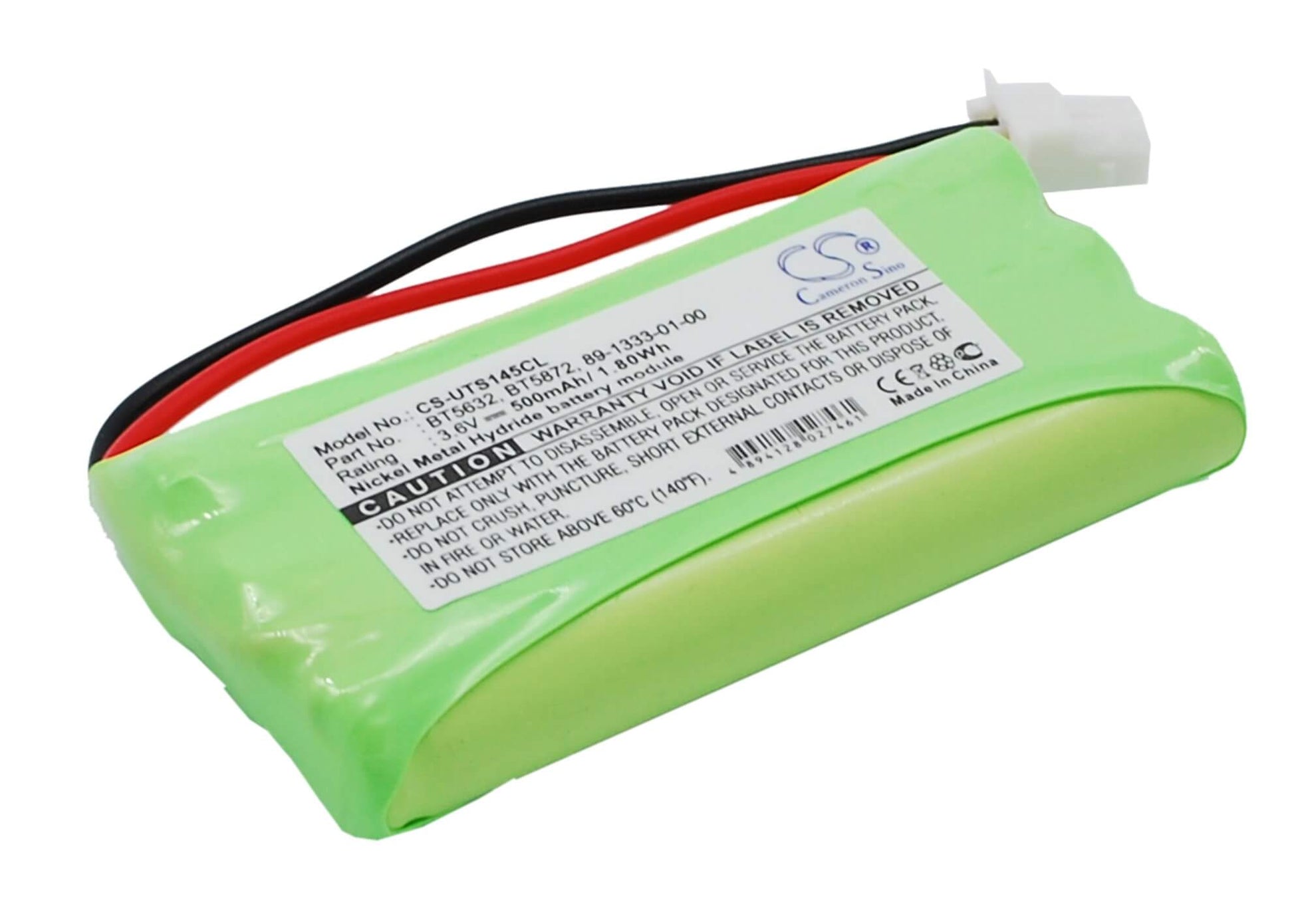 3.6V, 500mAh, Ni-MH Battery fits V Tech, Ls5105, Ls5145, 1.8Wh