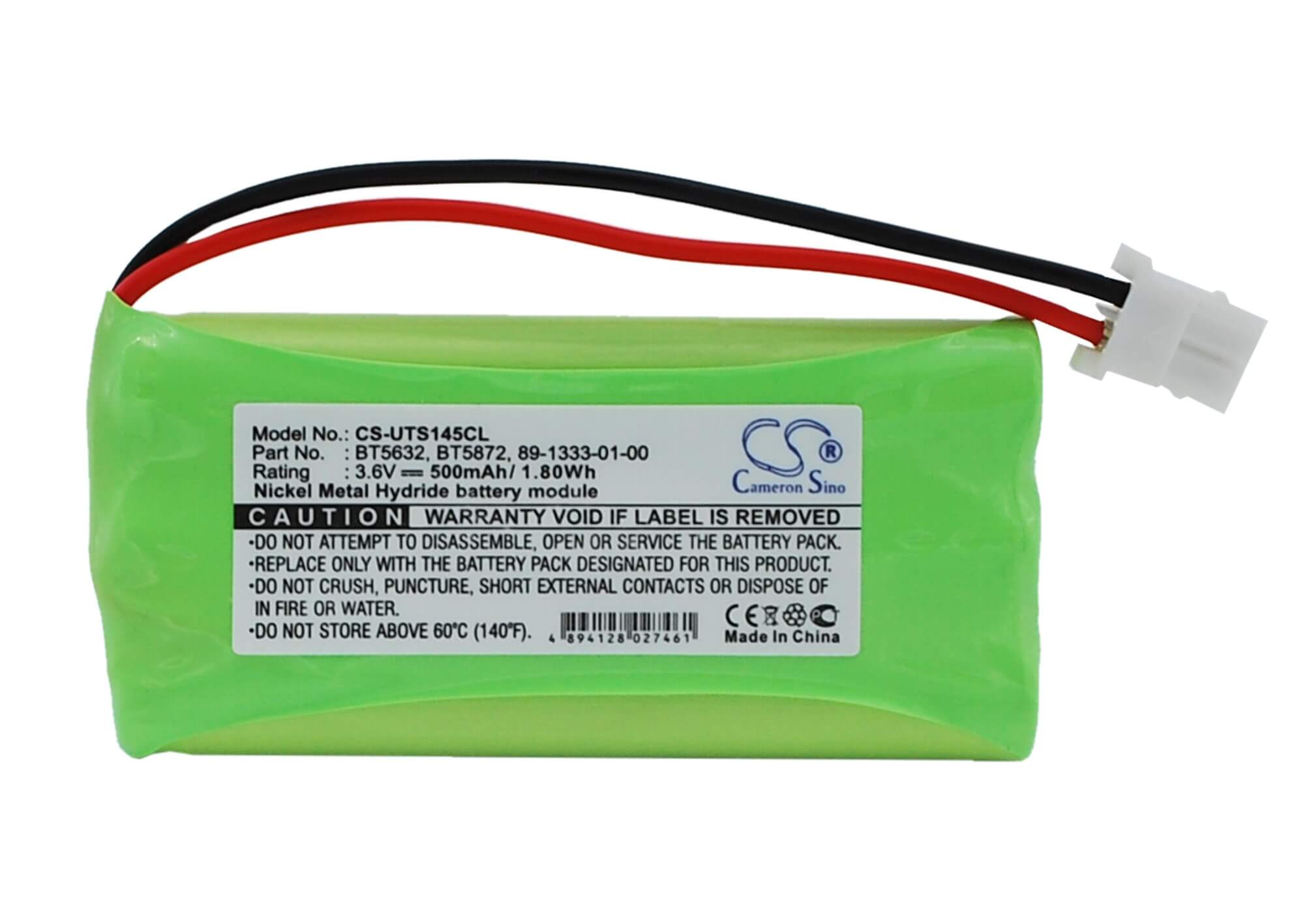 3.6V, 500mAh, Ni-MH Battery fits Uniden, 5105, 5145, 1.8Wh