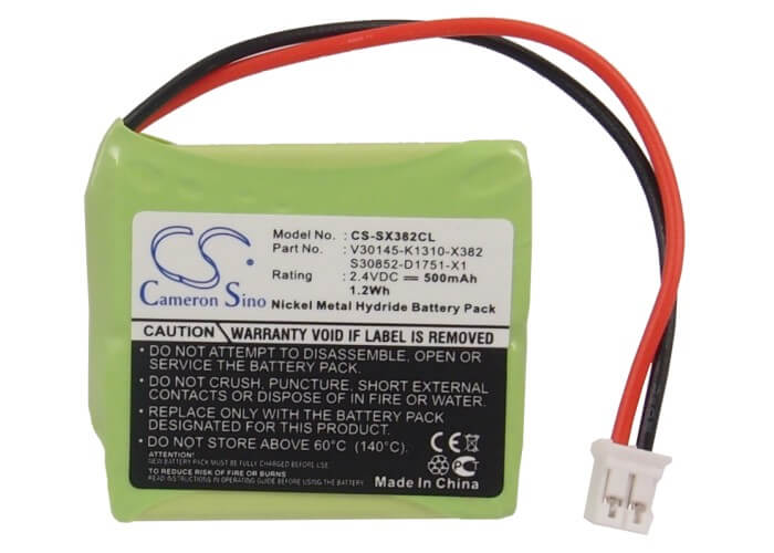 2.4V, 500mAh, Ni-MH Battery fits Siemens, Gigaset E40, Gigaset E45, 1.2Wh