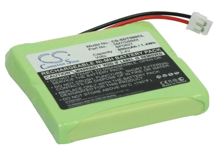 2.4V, 600mAh, Ni-MH Battery fits Texet, Dect Tx-d7400, Tx-d7750, 1.44Wh