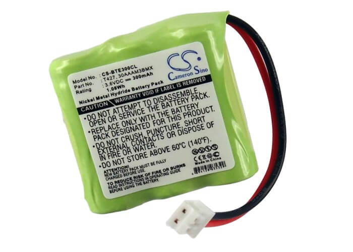 3.6V, 300mAh, Ni-MH Battery fits Doro, 8075, 8085, 1.08Wh