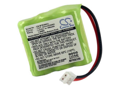3.6V, 300mAh, Ni-MH Battery fits Binatone, Commodore Ct300, E3300 Kompatibel, 1.08Wh