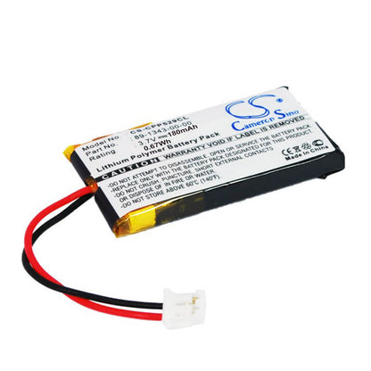 3.7V, 180mAh, Li-Polymer Battery fits At&t, Marathon Wireless Headset, Tl7600, 0.666Wh