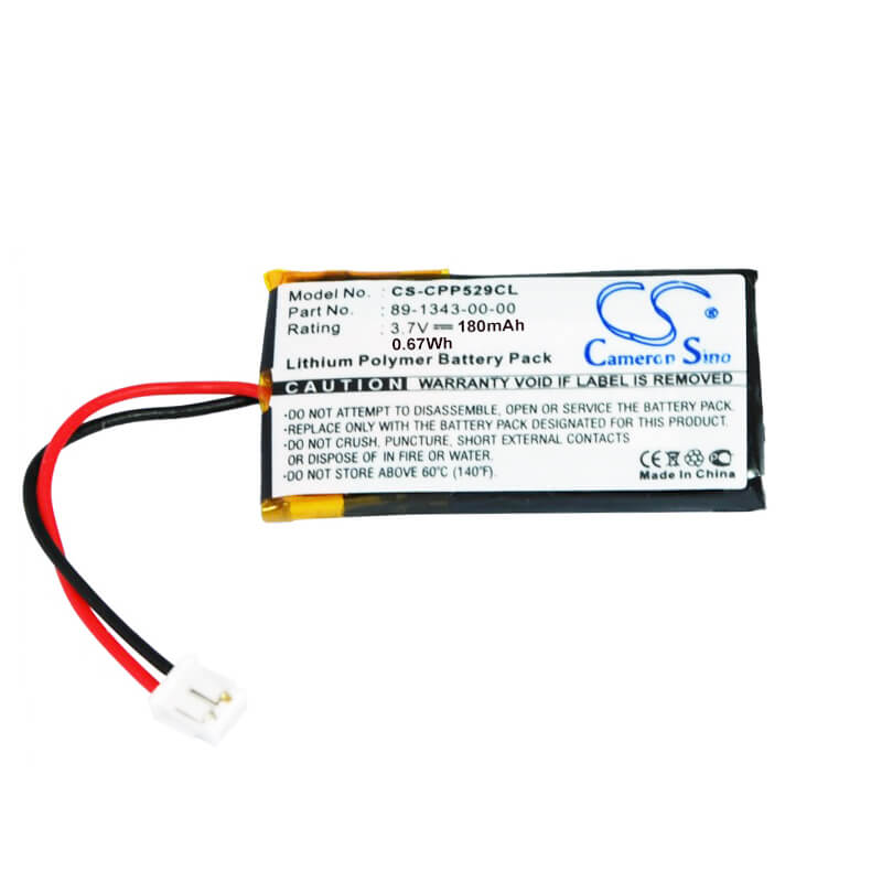 3.7V, 180mAh, Li-Polymer Battery fits Blueparrott, B250-xt, V100, 0.666Wh