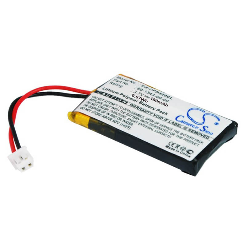 3.7V, 180mAh, Li-Polymer Battery fits Blueparrot, Vxi B250-xt, Vxi B250-xt+, 0.666Wh