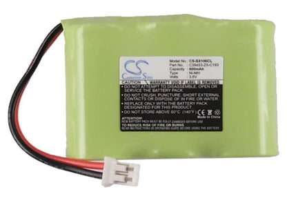 3.6V, 600mAh, Ni-MH Battery fits Audioline, Ff888, Ff988, 2.16Wh