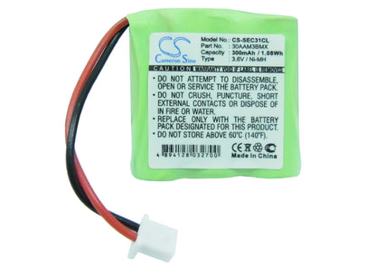 3.6V, 300mAh, Ni-MH Battery fits Sagem, Dect C31, Dect C32, 1.08Wh