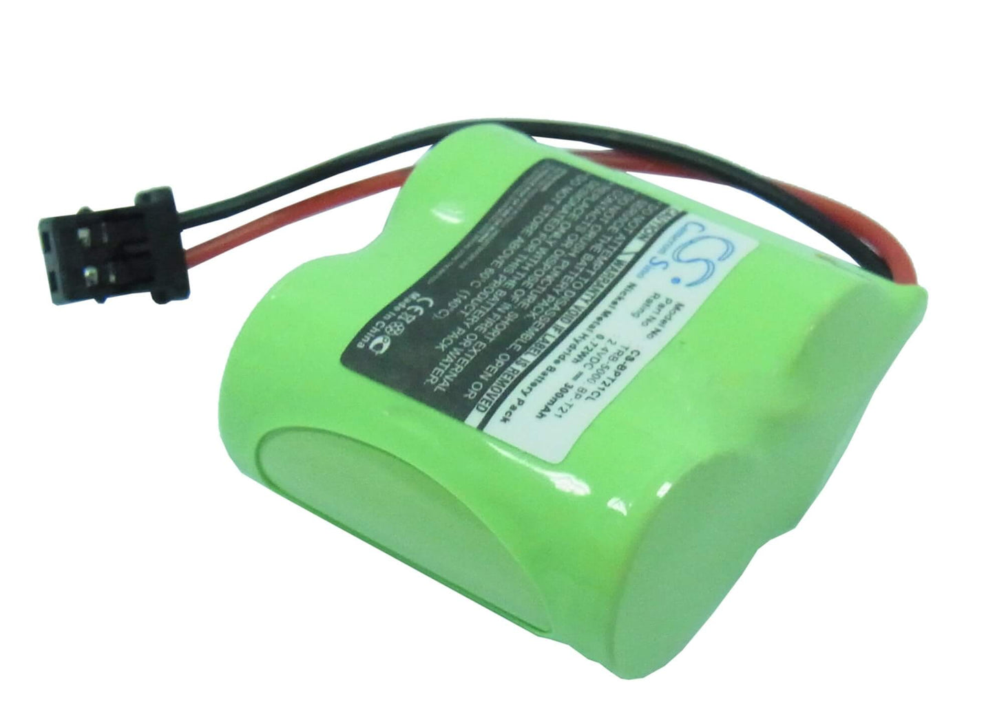 2.4V, 300mAh, Ni-MH Battery fits Toshiba, Ft-3005, Ft-5005, 0.72Wh