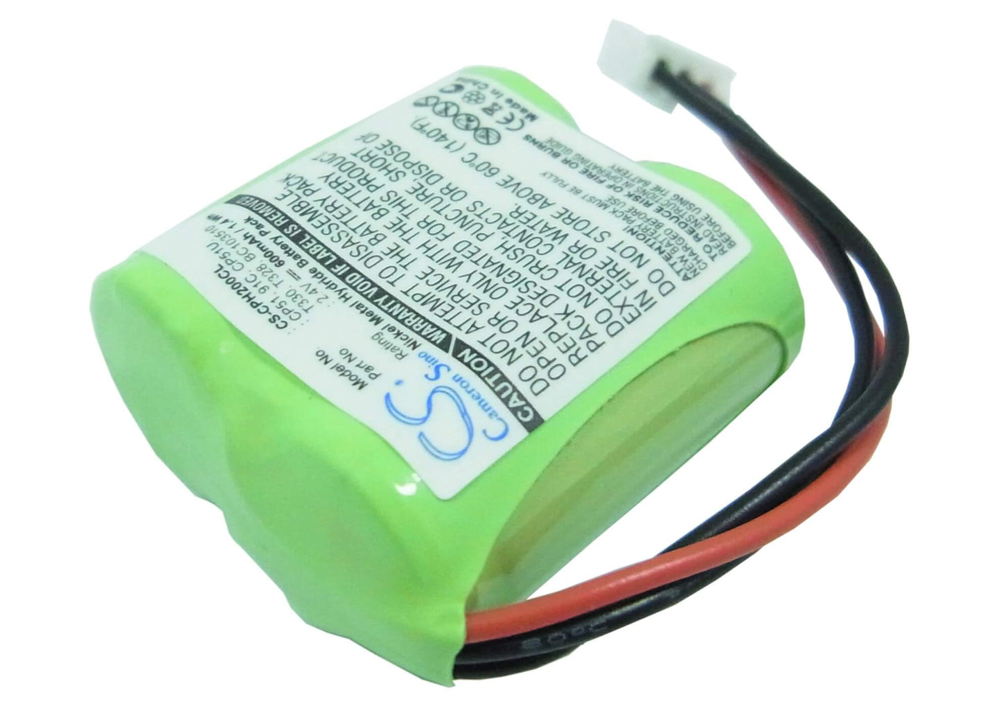 2.4V, 600mAh, Ni-MH Battery fits Gp, T328, T330, 1.44Wh