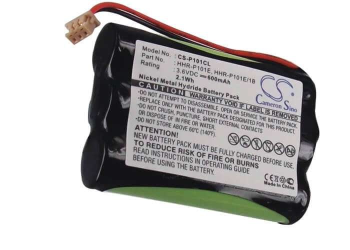 3.6V, 600mAh, Ni-MH Battery fits Panasonic, Cd560es, Kx-cd560es, 2.16Wh