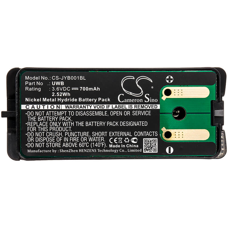 3.6V, 700mAh, Ni-MH Battery fits Jay, A001, Remote Control Ecu, 2.52Wh