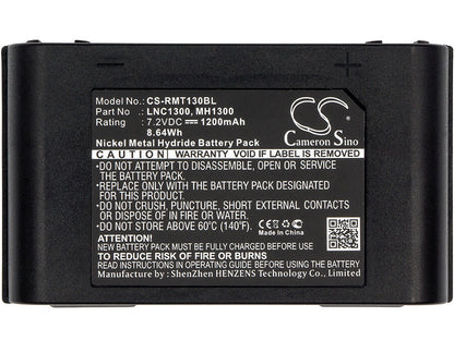 7.2V, 1200mAh, Ni-MH Battery fits Ravioli, Mh1300, Micropiu, 8.64Wh