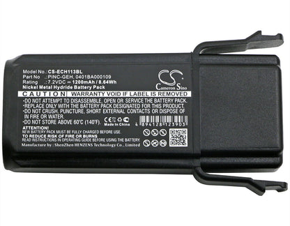 7.2V, 1200mAh, Ni-MH Battery fits Elca, Control-geh-a, Control-geh-d, 8.64Wh
