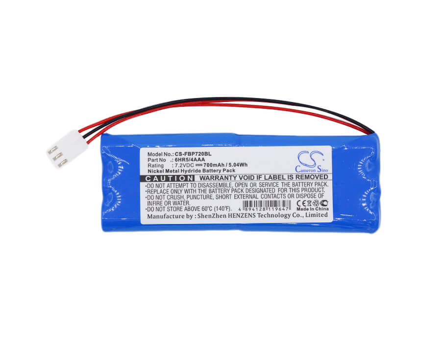 7.2V, 700mAh, Ni-MH Battery fits Falard, Bp7.2, 5.04Wh