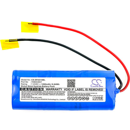 7.2V, 1200mAh, Ni-MH Battery fits Seik, Terra Fa5-10, 8.64Wh