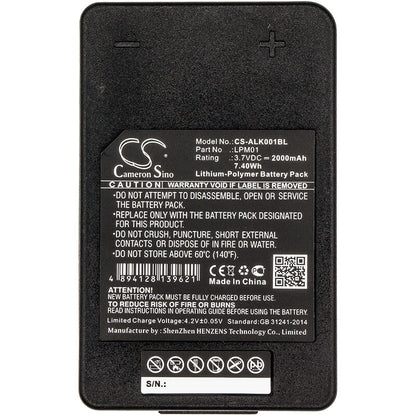 3.7V, 2000mAh, Li-Polymer Battery fits Autec, Lk Neo, 7.4Wh