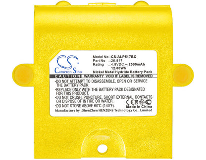 4.8V, 2500mAh, Ni-MH Battery fits Apollo, 26.517, 12Wh