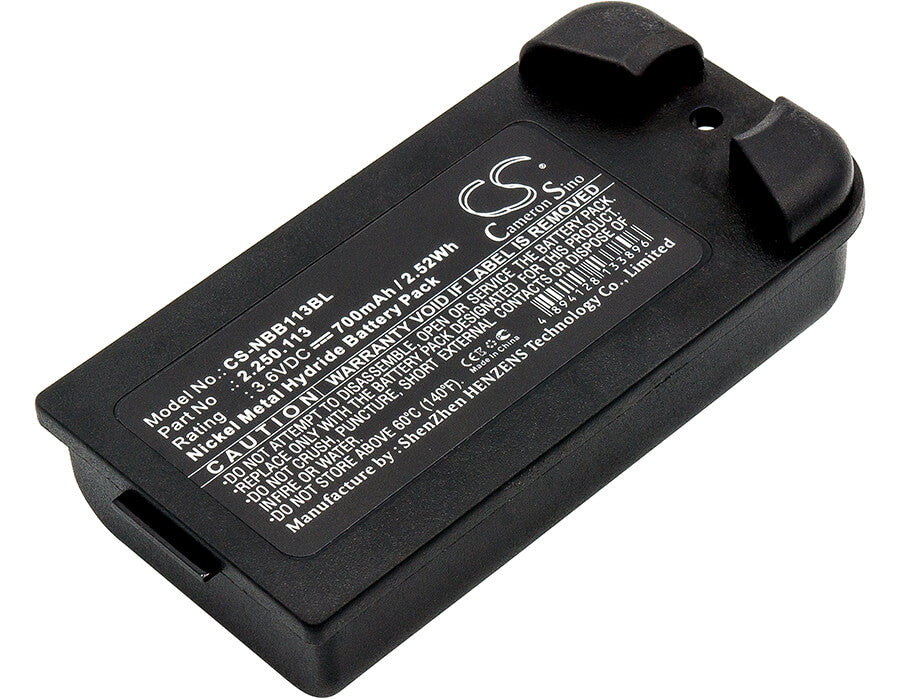 3.6V, 700mAh, Ni-MH Battery fits Nbb, 22501113, Planar-c, 2.52Wh