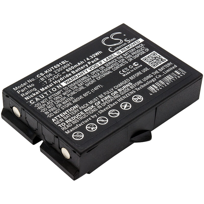 7.2V, 600mAh, Ni-MH Battery fits Ikusi, 2303691, Tm60, 4.32Wh