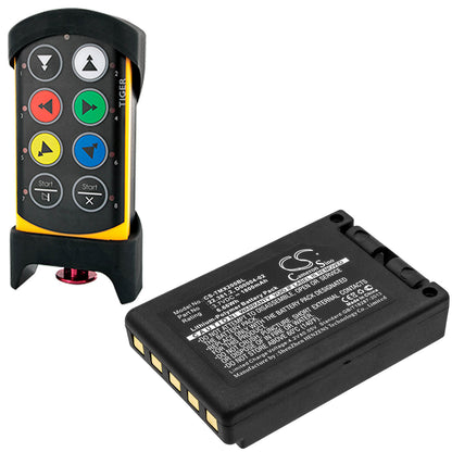 3.7V, 1800mAh, Li-Polymer Battery fits Teleradio, Tg-txmnl, Transmitter Tele Radio Tg-txmn, 6.66Wh