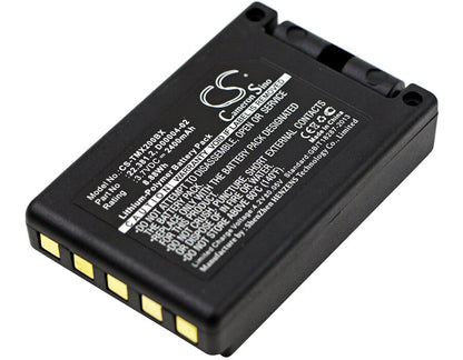 3.7V, 2400mAh, Li-ion Battery fits Teleradio, Tg-txmnl, Transmitter Tele Radio Tg-txmn, 8.88Wh
