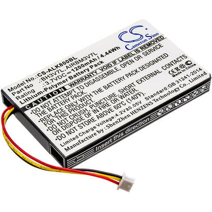 3.7V, 1200mAh, Li-Polymer Battery fits Autec, Air A4, Air A6, 4.44Wh