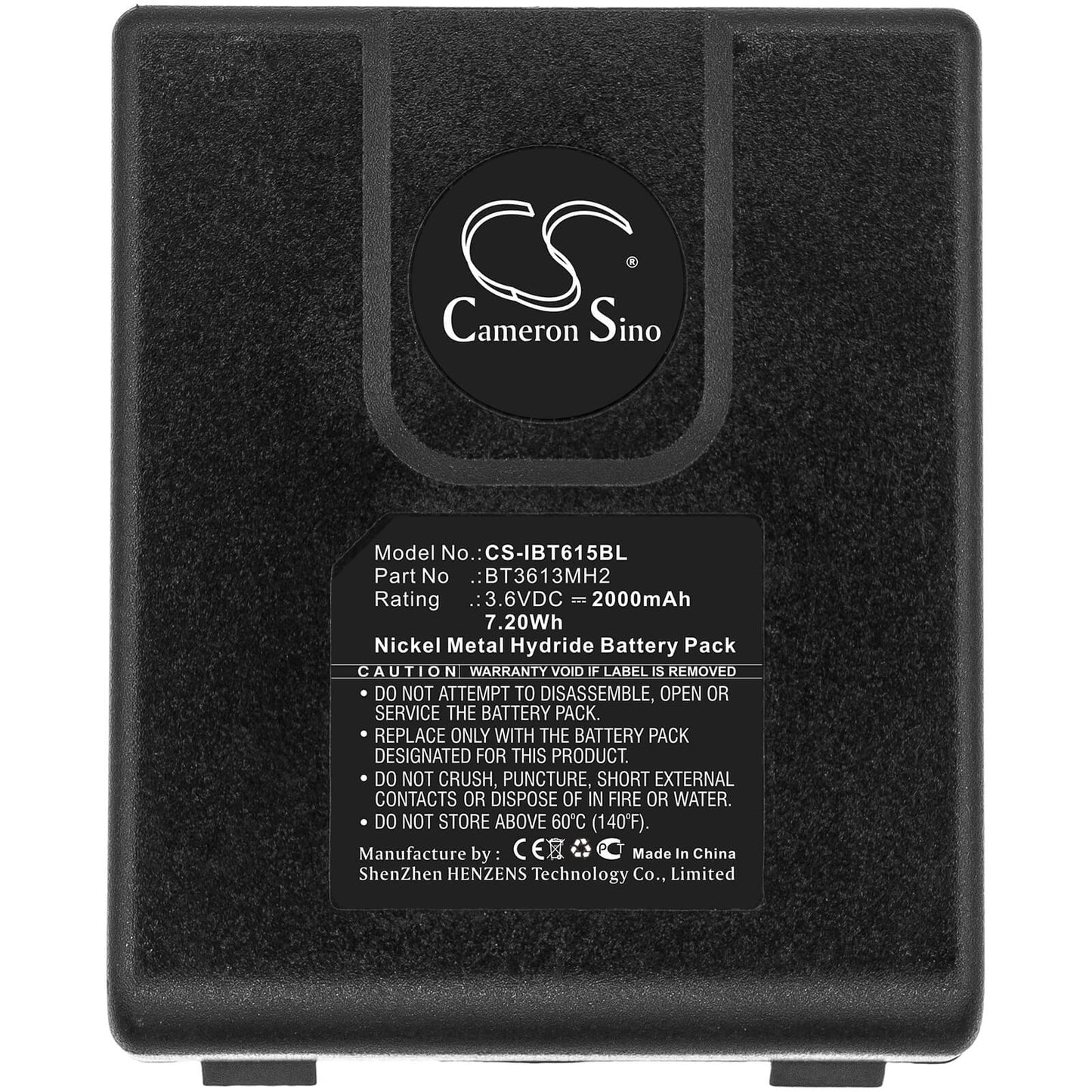 3.6V, 2000mAh, Ni-MH Battery fits Itowa, Winner 2g Version 1, 7.2Wh