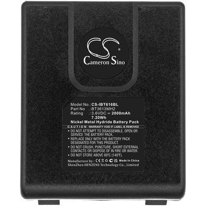 3.6V, 2000mAh, Ni-MH Battery fits Itowa, Winner 2g Version 2, 7.2Wh
