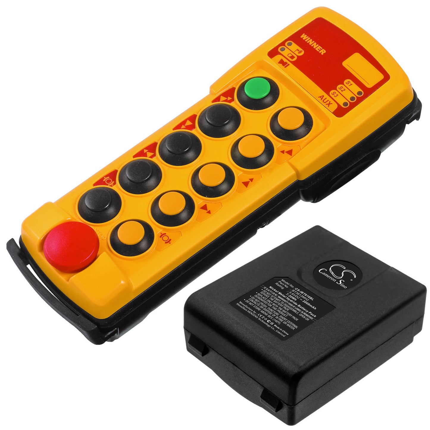 3.6V, 2000mAh, Ni-MH Battery fits Itowa, Winner 2g Version 2, 7.2Wh