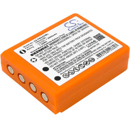 Orange, 3.6V, 2000mAh, Ni-MH Battery fits Hbc, Radiomatic Keynote, Radiomatic Linus 4, 7.2Wh