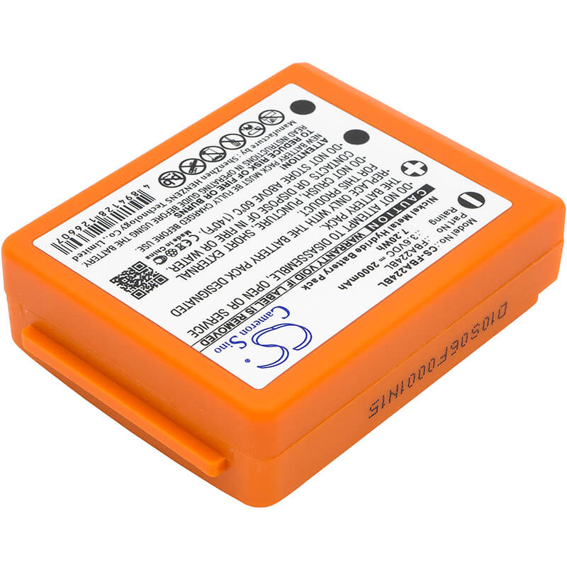 Orange, 3.6V, 2000mAh, Ni-MH Battery fits Hbc, Radiomatic Keynote, Radiomatic Linus 4, 7.2Wh