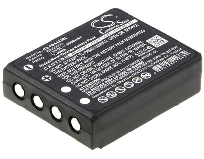 Black, 3.6V, 2000mAh, Ni-MH Battery fits Hbc, Radiomatic Keynote, Radiomatic Linus 4, 7.2Wh