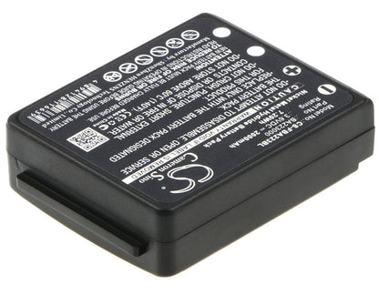 Black, 3.6V, 2000mAh, Ni-MH Battery fits Hbc, Radiomatic Keynote, Radiomatic Linus 4, 7.2Wh