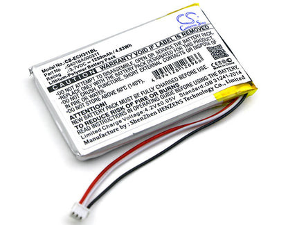 3.7V, 1250mAh, Li-Polymer Battery fits Elca, Evo, Mago-evo, 4.625Wh