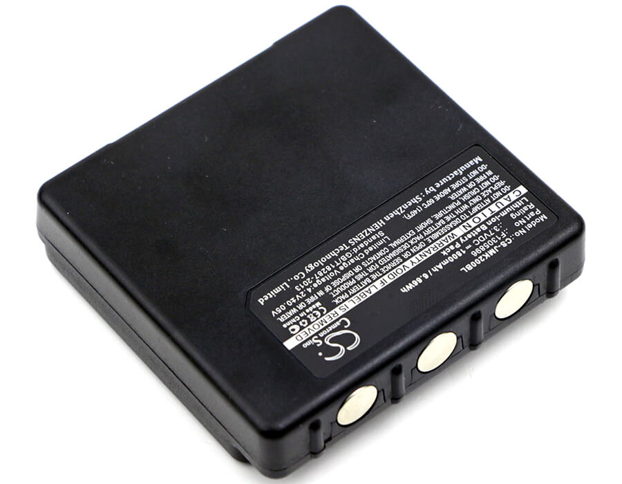 3.7V, 1800mAh, Li-ion Battery fits Jay, Beta6 Two-way Radio, Gama10 Remote Control Security, 6.66Wh